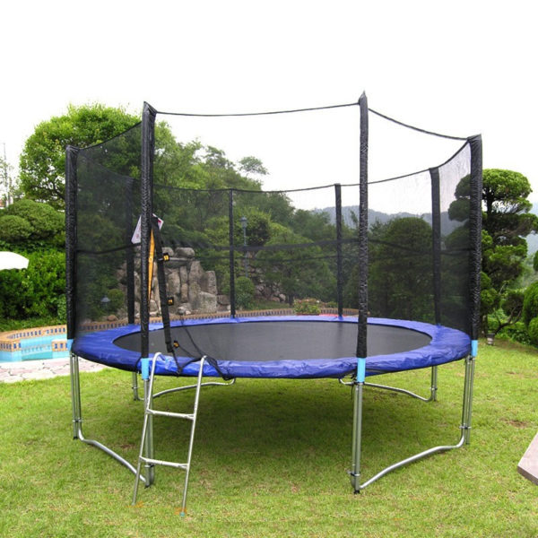 8ft Trampoline With Ladder & with Safety Enclosure Net