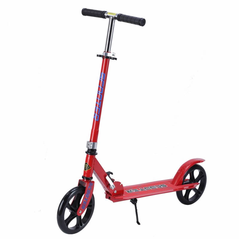 Adult scooter 2 PU wheels foldable disassembly easy to carry Red