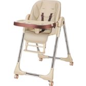 high chair adjustable gold