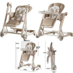 Multifunctional two-in-one rocking chair infant foldable
